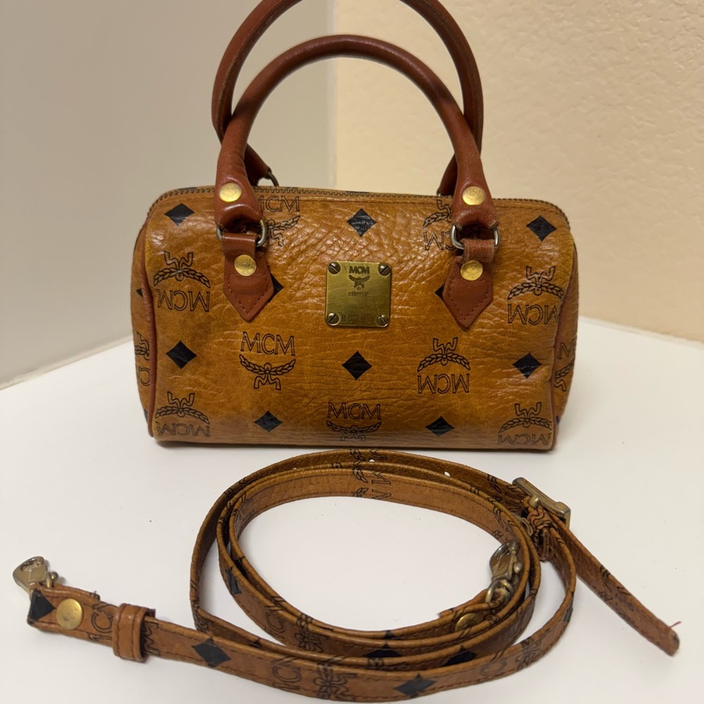MCM Brown Leather Handbag